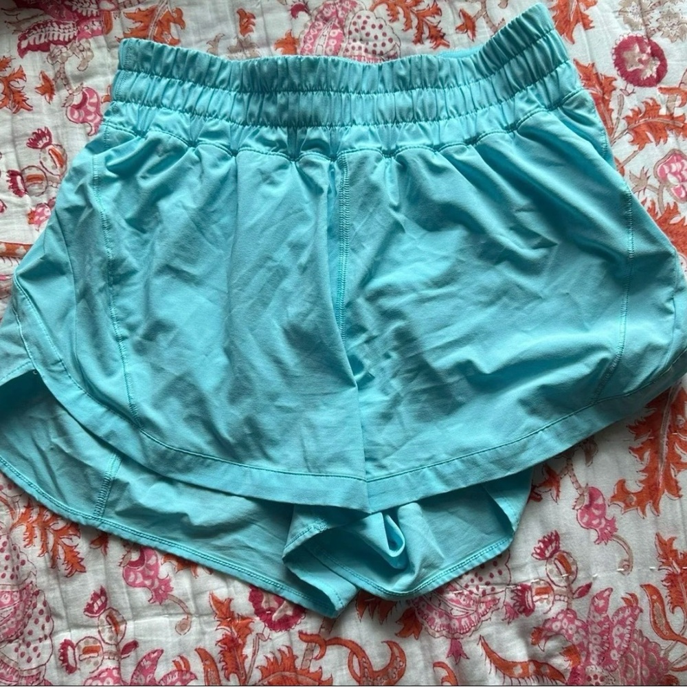 Lululemon Track That 3”  “Cyan Blue”